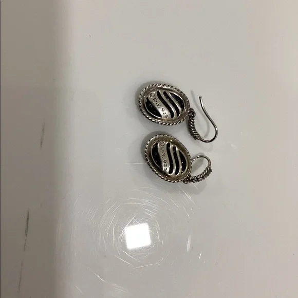 David Yurman Midnight Melange Diamond Earrings - Picture 4 of 6